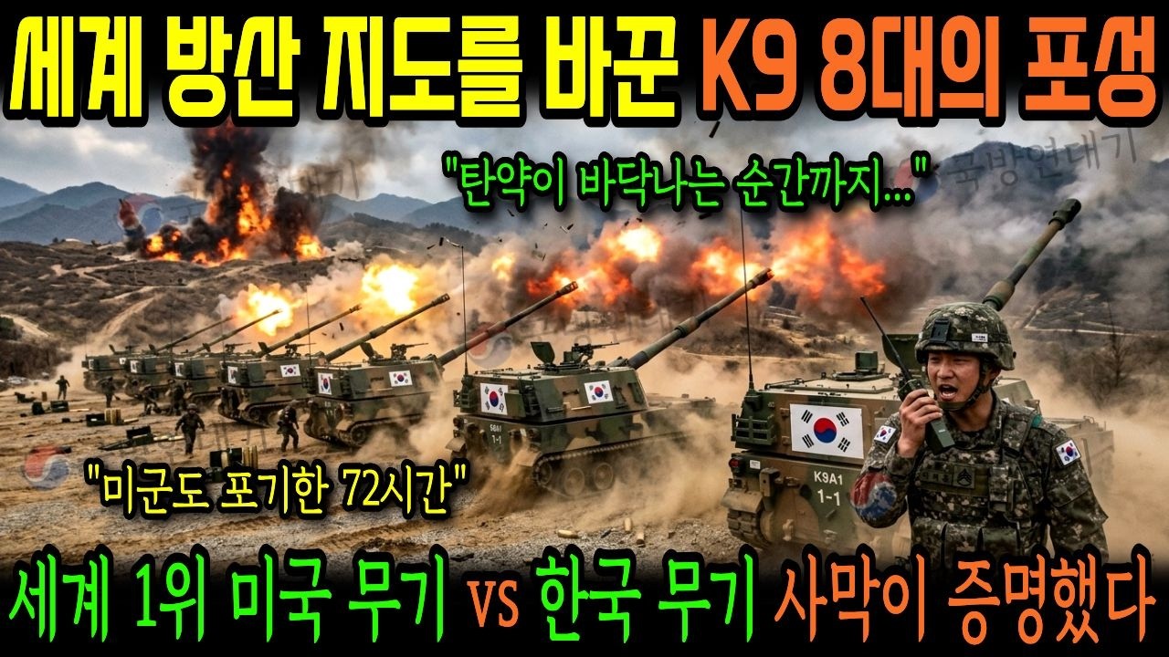 2023년 사우디 국경, K9 8대 vs 후티 반군 480발 포격! 팔라딘 36대 무력화 72시간의 기적