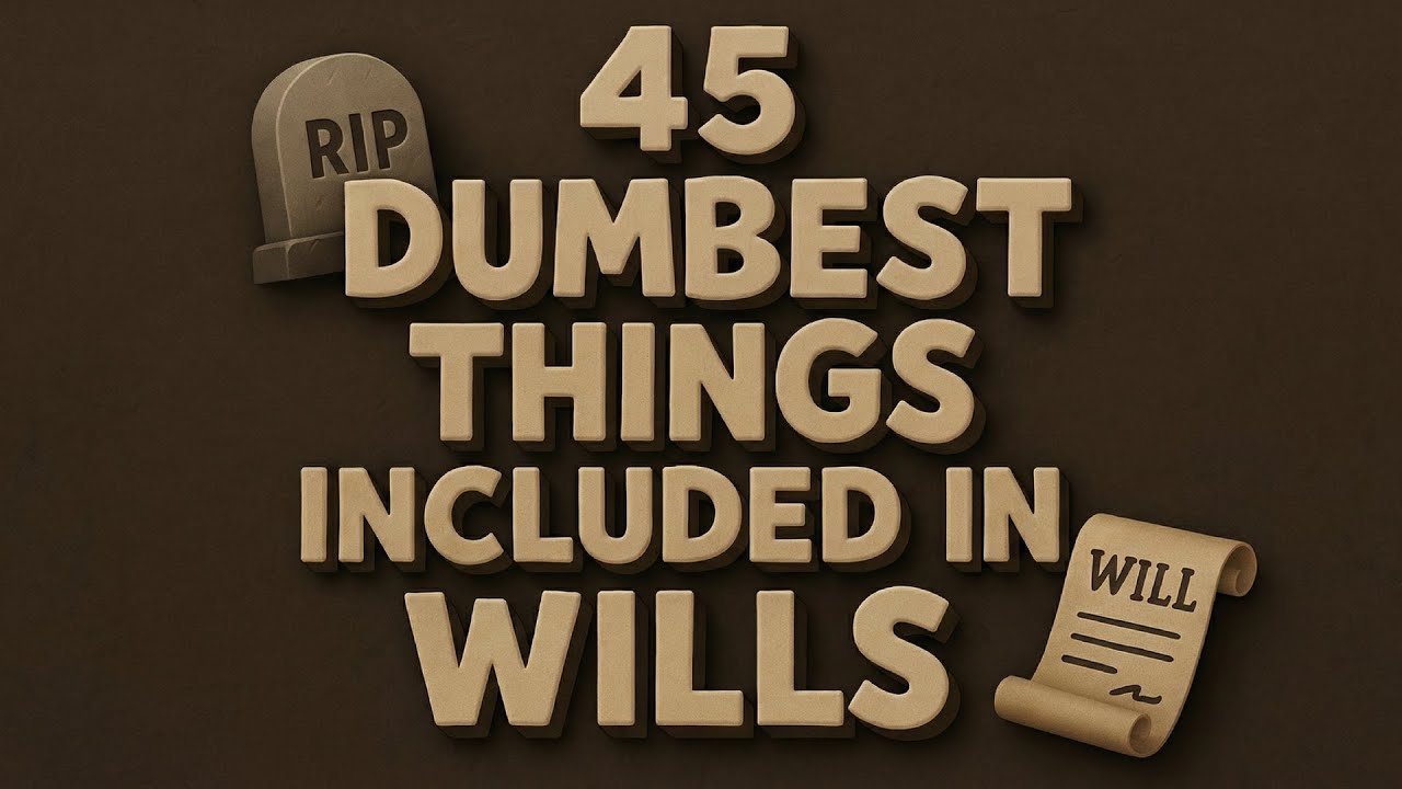 45 Stupidest Things People Put in Their Wills