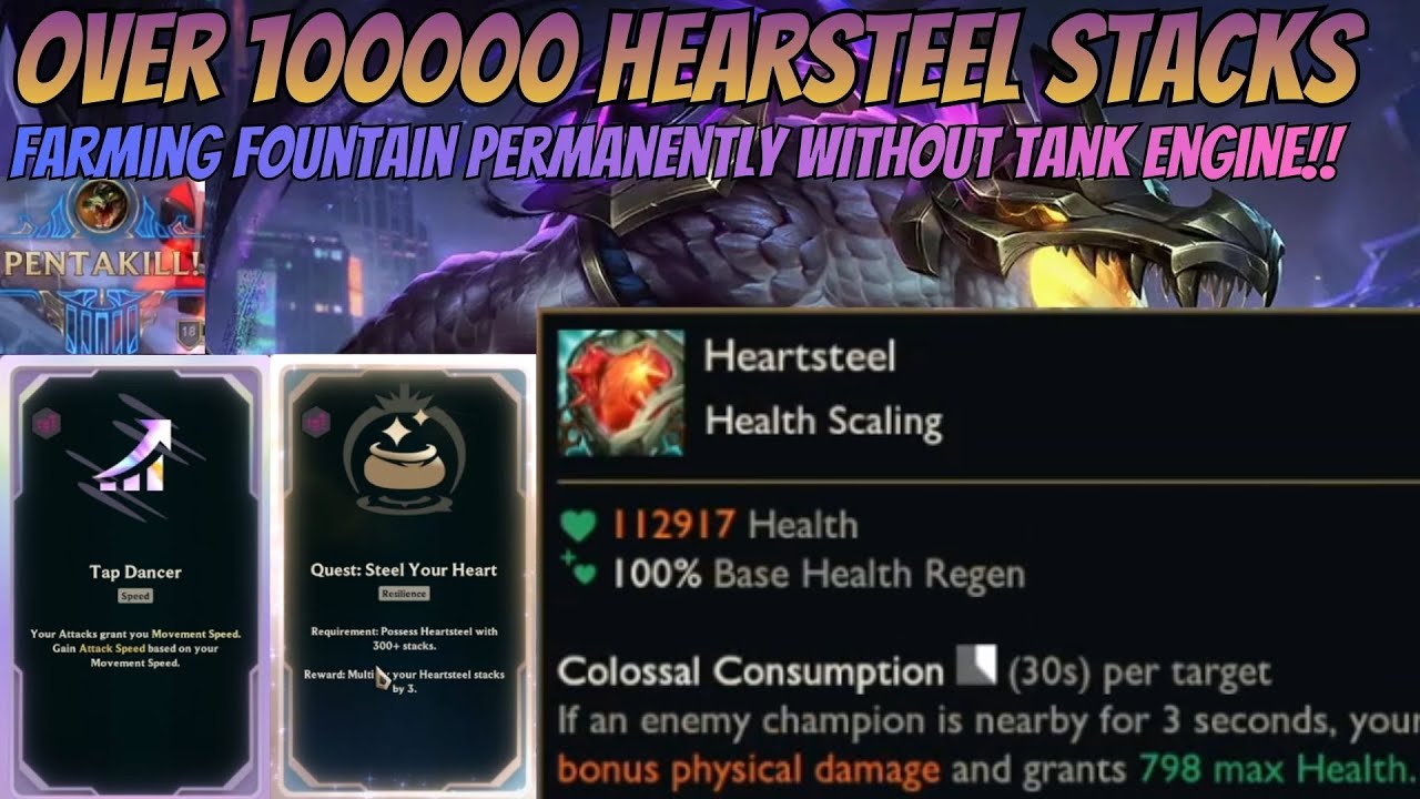 We Hit 100K Heartsteel Stacks Without Tank Engine | ARAM Mayhem Goes Crazy
