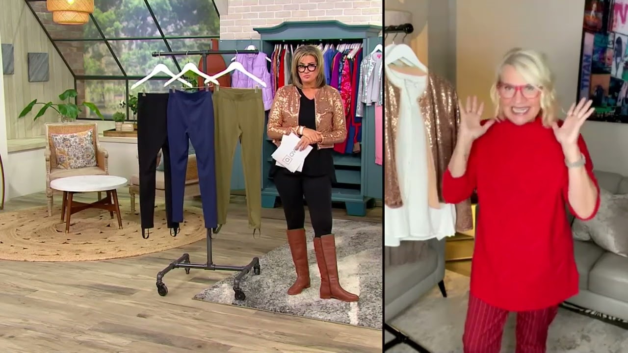 Isaac Mizrahi Live! 24/7 Stretch Knit Stirrup Leggings on QVC