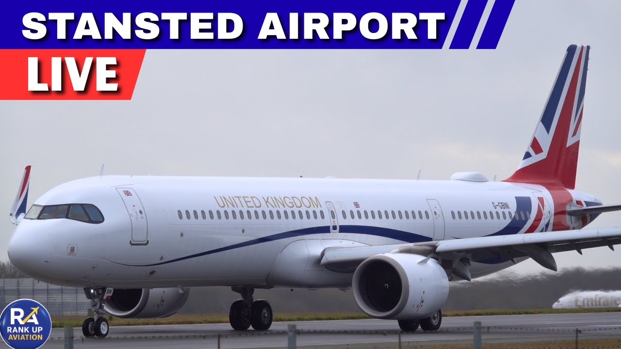 🔴LIVE : UK Government A321 &  INDIAN Air Force C-17 | Plane Spotting at STANSTED Airport.