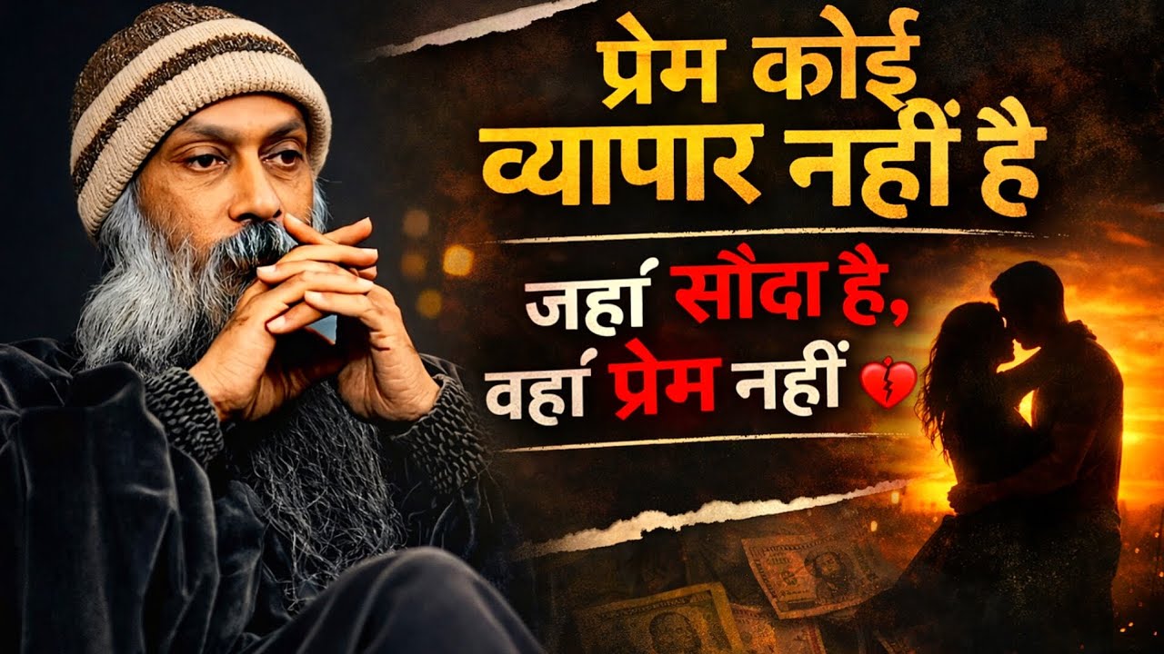 प्रेम कोई व्यापार नहीं है | Osho की सबसे गहरी सीख ❤️ | Love Truth Hindi Speech