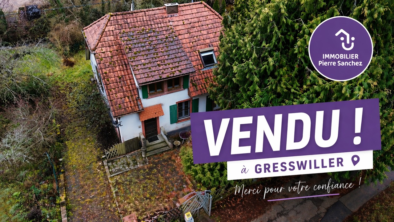 Sous offre à Gresswiller, maison 5 pièces 111.50 m² sur un terrain de 7 ares 20