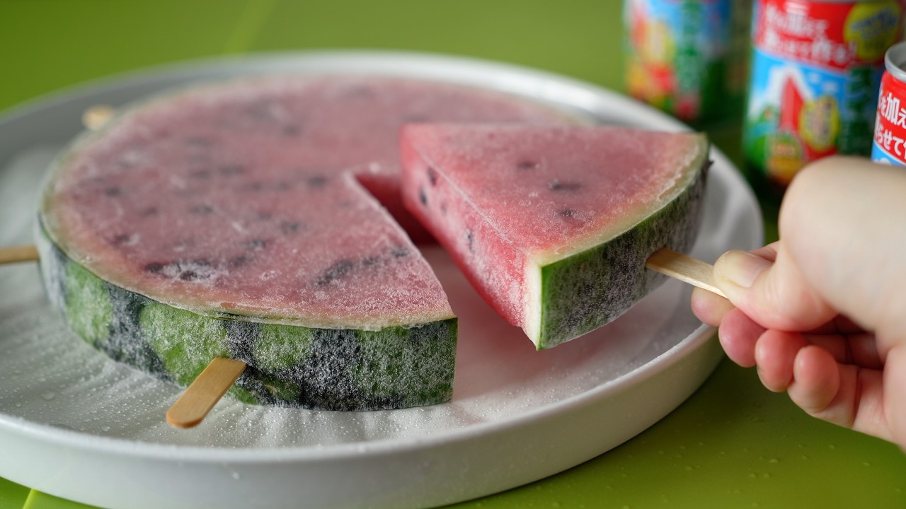 Almost Watermelon Popsicle ロッテ スイカバーの素でほとんどスイカバー