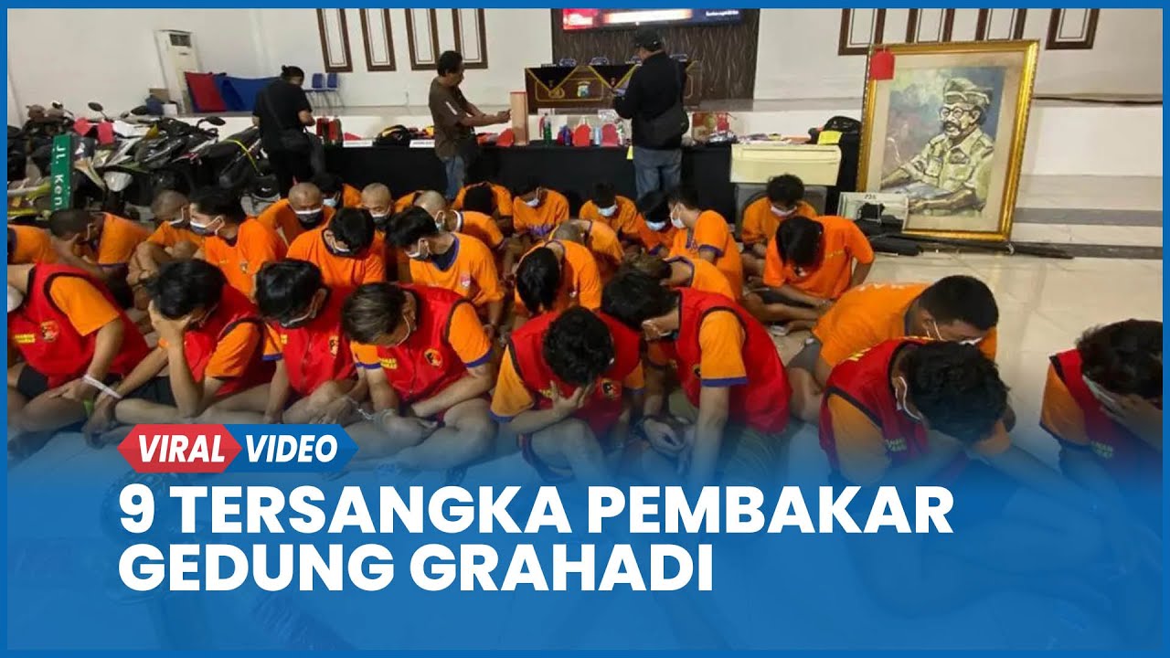 Penampakan 9 Tersangka Pembakar Gedung Grahadi Surabaya, 8 Masih Anak-anak