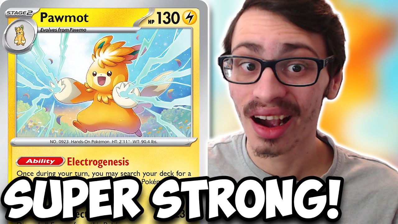 The STRONGEST New 1 Prize Stage 2... Pawmot! Builds Itself Up! Scarlet & Violet PTCGL