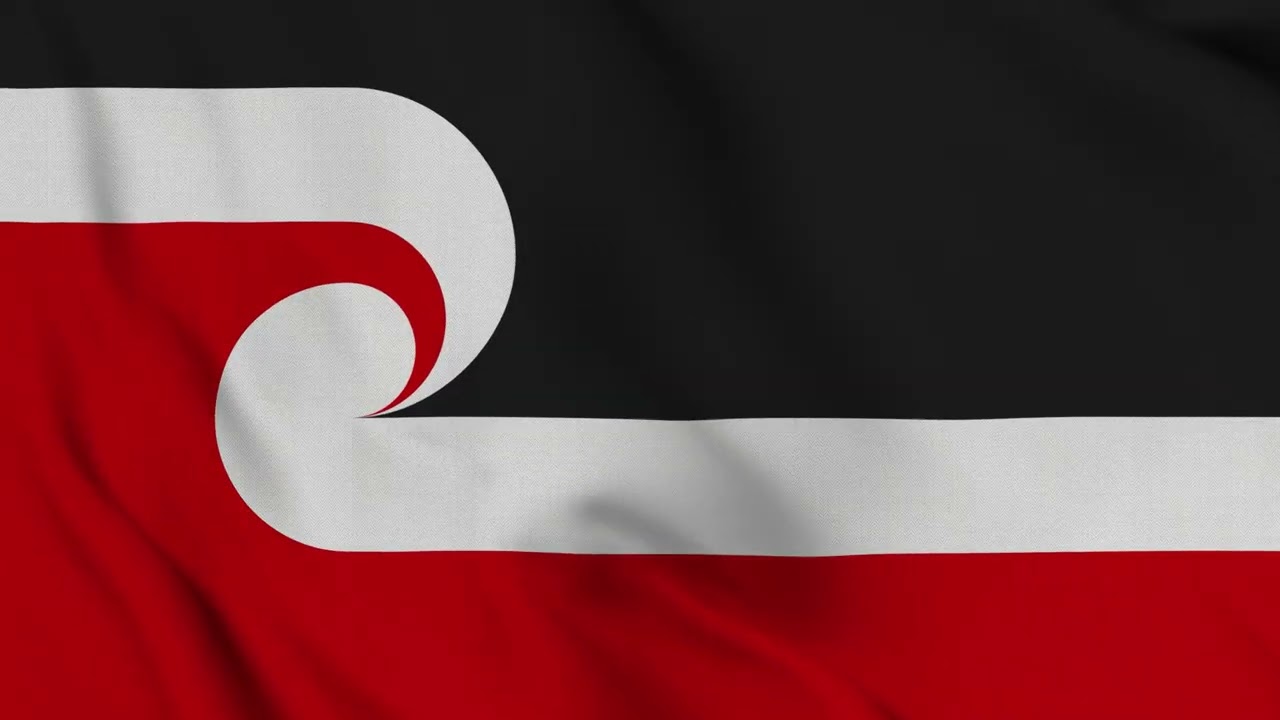 Tino Rangatiratanga Māori Flag Waving 4K | Māori National Flag Animation