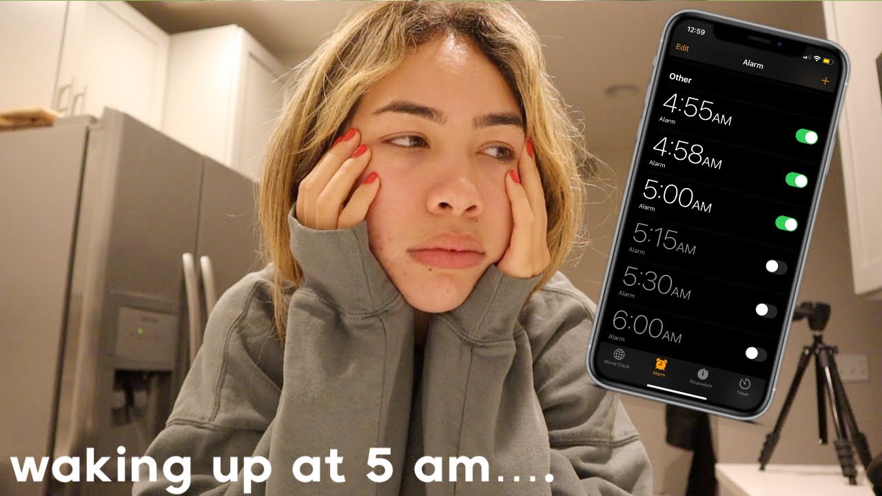 waking up at 5 am ... im tired
