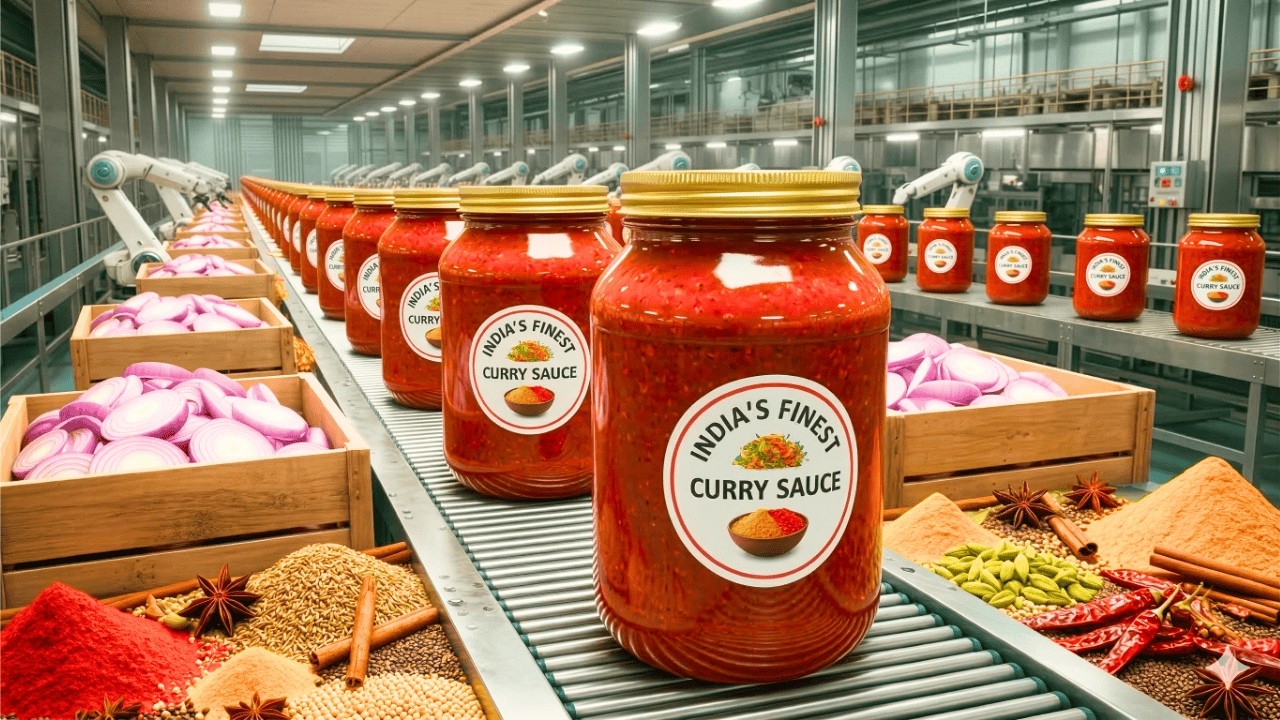 El Asombroso Proceso de Producción del Curry Indio | De las Especias al Producto Final