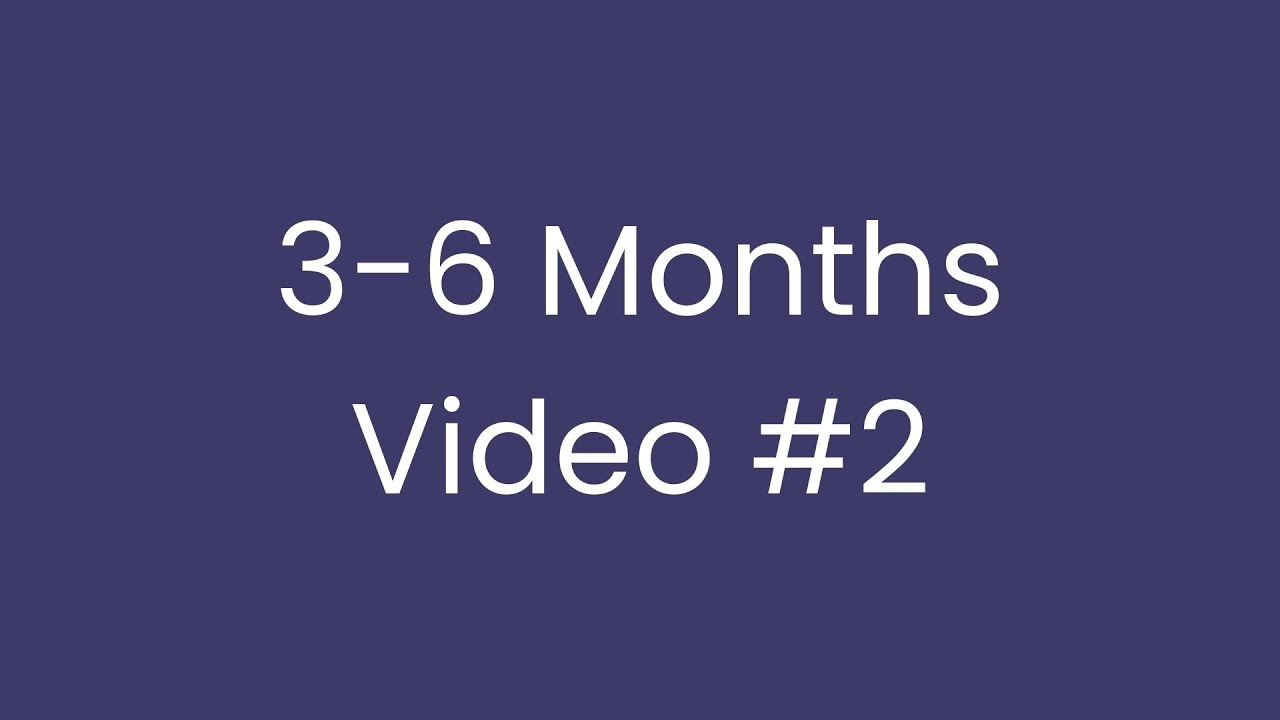 3 to 6 months - video #2