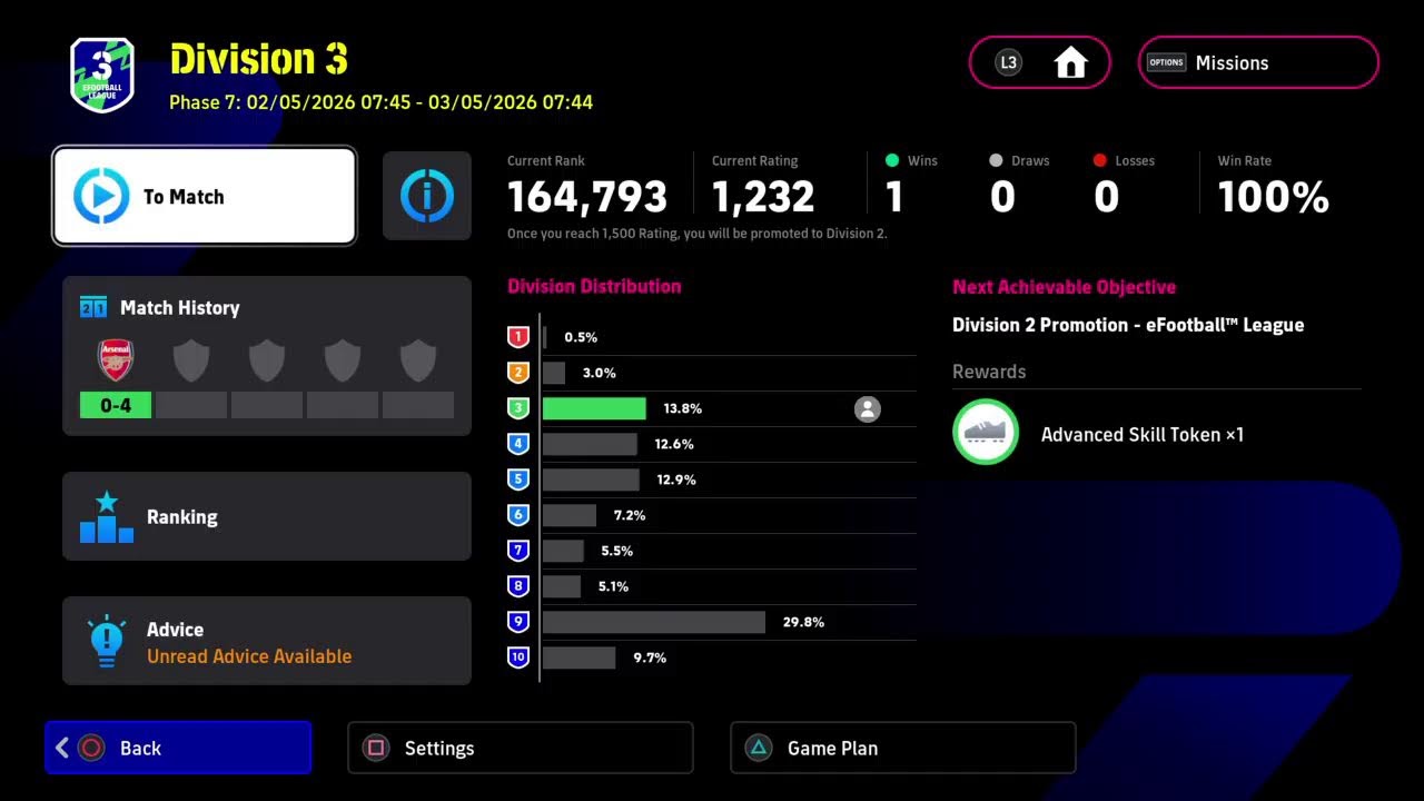 efootball division live gameplay.