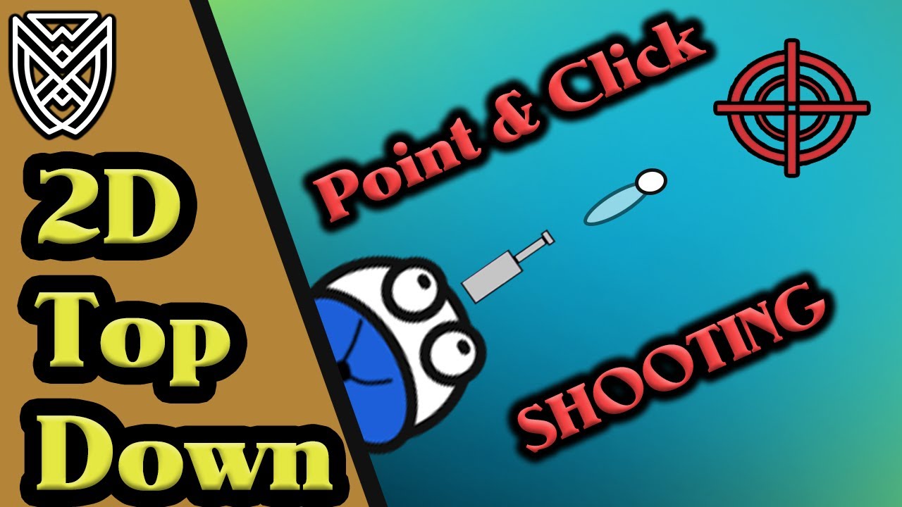 2D Top Down Shooting POINT & CLICK Unity Tutorial
