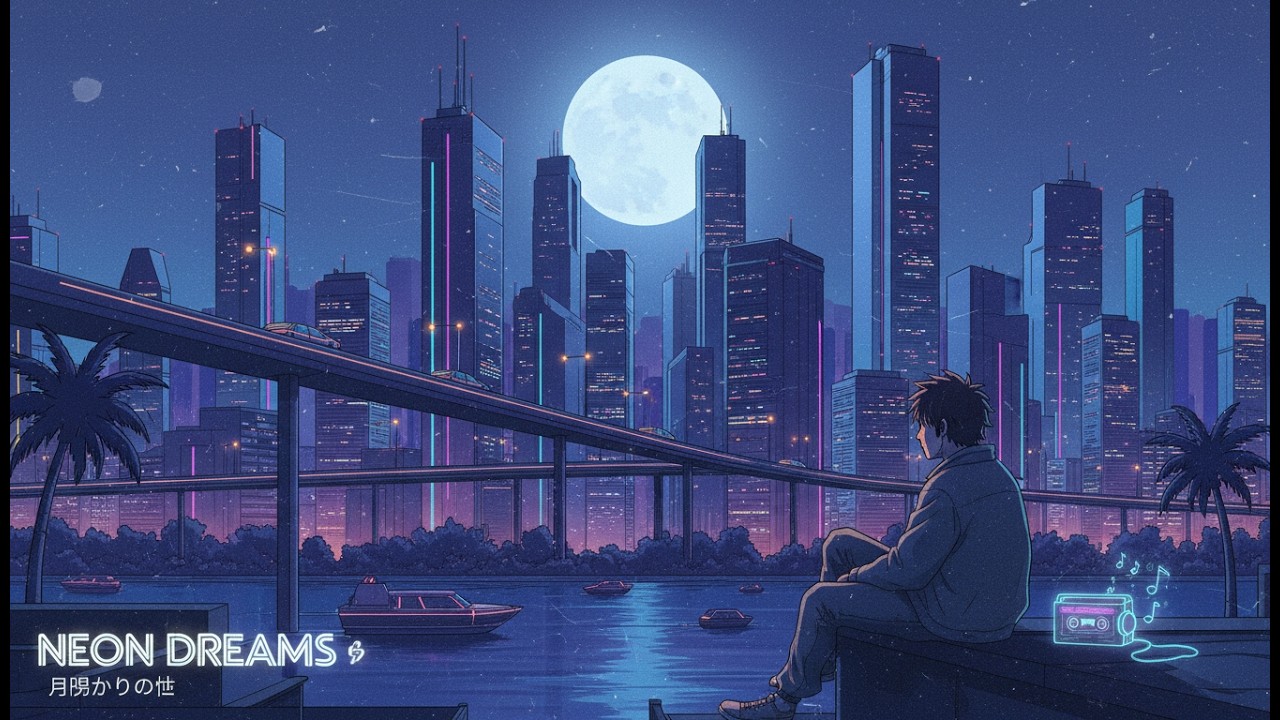 Moonlit City Nights 🌙 Chill Lofi Beats for Focus & Relax