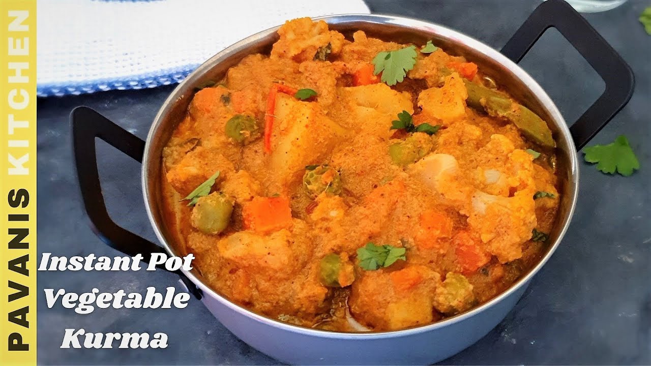 Instant Pot Vegetable Kurma | Restuarant Style Veg Korma Recipe