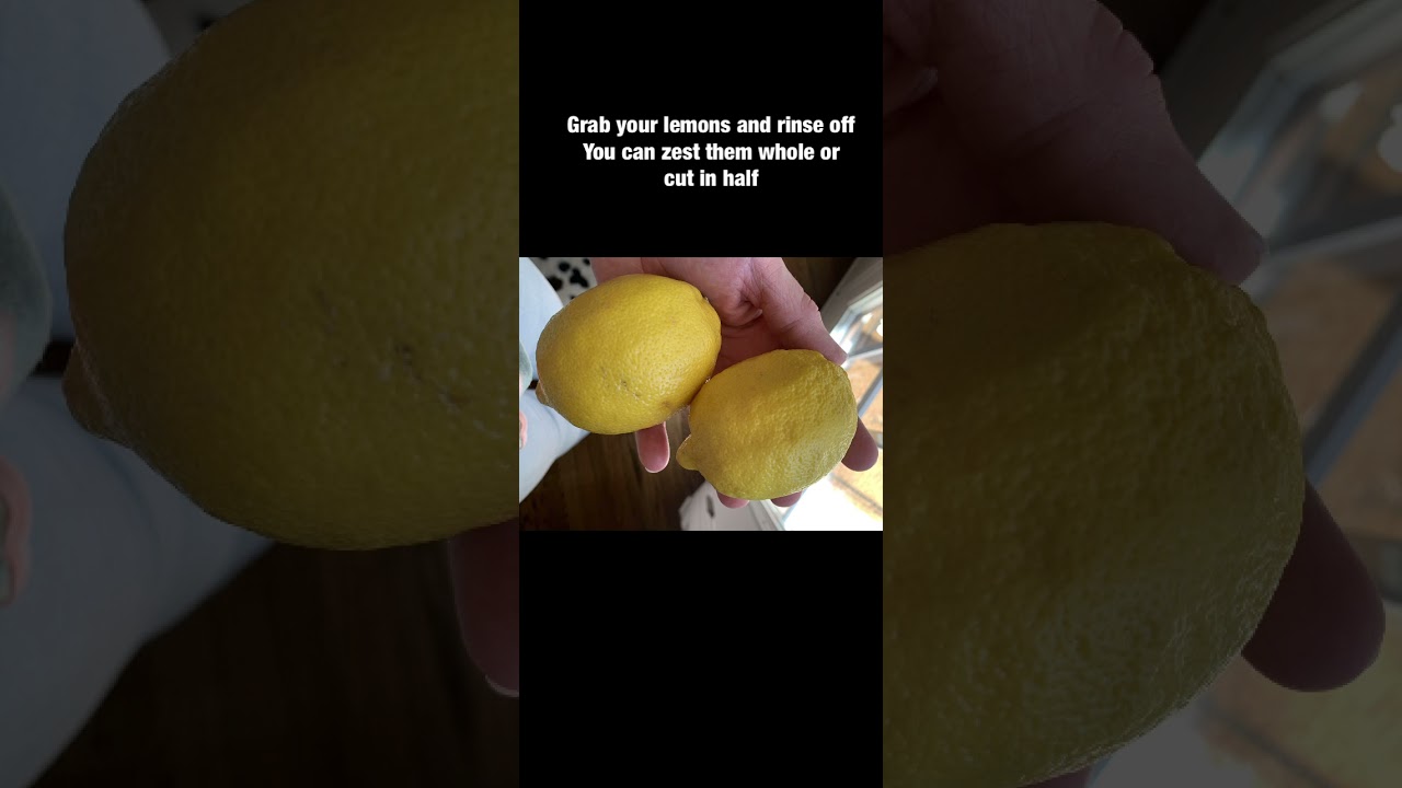 Using a Lemon Zester