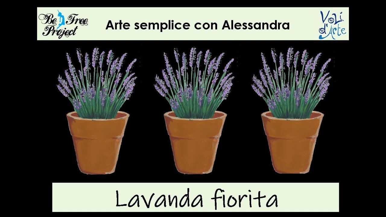 Arte semplice: Lavanda fiorita