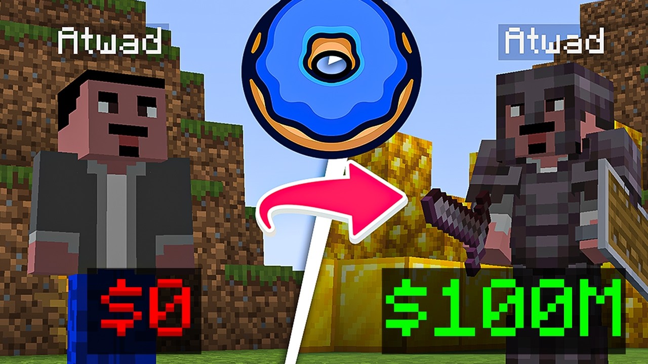 🔥 تحدي في ساعة وحدة مين صار أغنى في ماين كرافت DonutSMP | مين صار أغنى؟ 😱💰