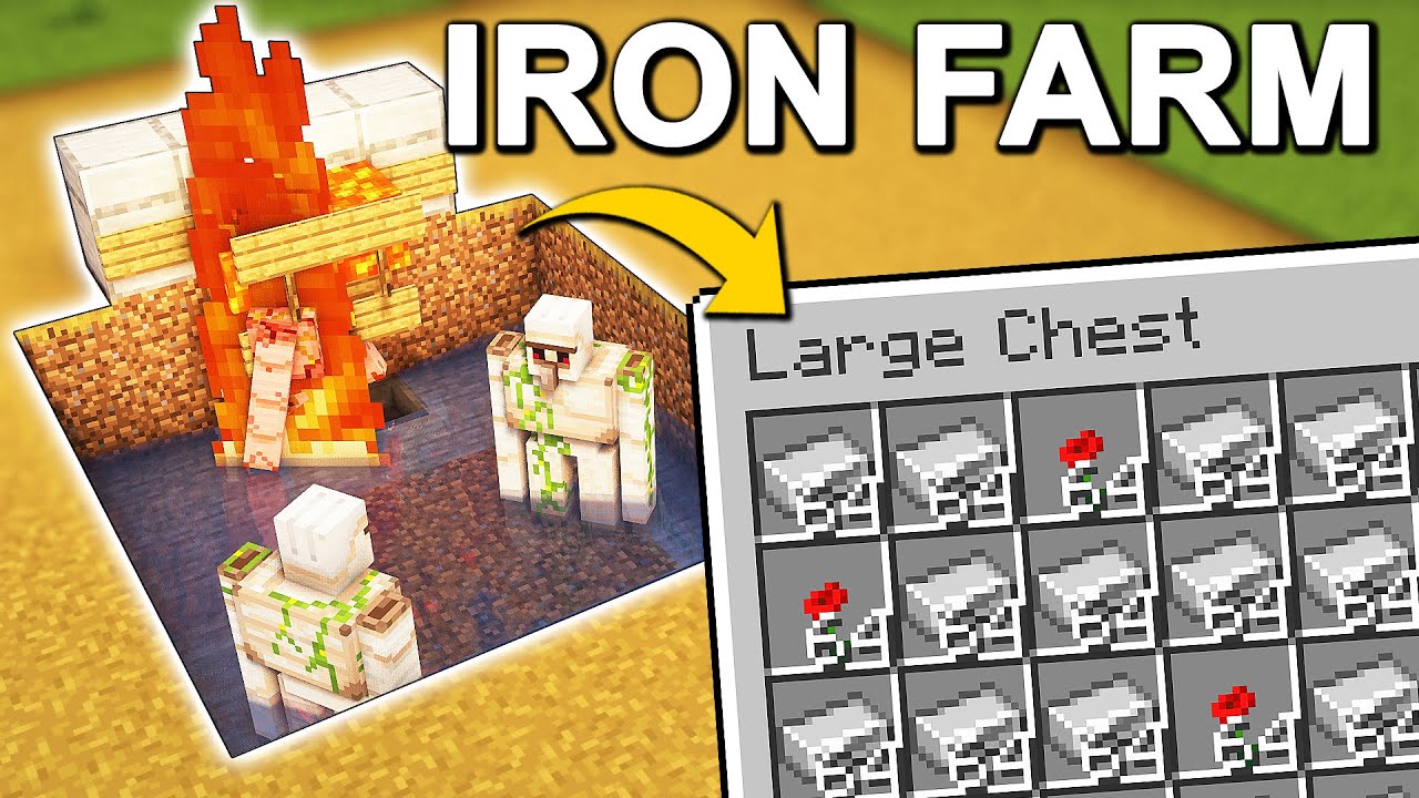 EASIEST Iron Farm in Minecraft 1.21.8 (Tutorial)