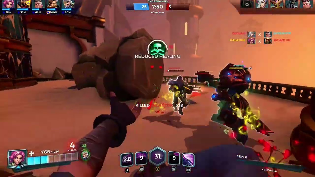 Paladins warm up online match new