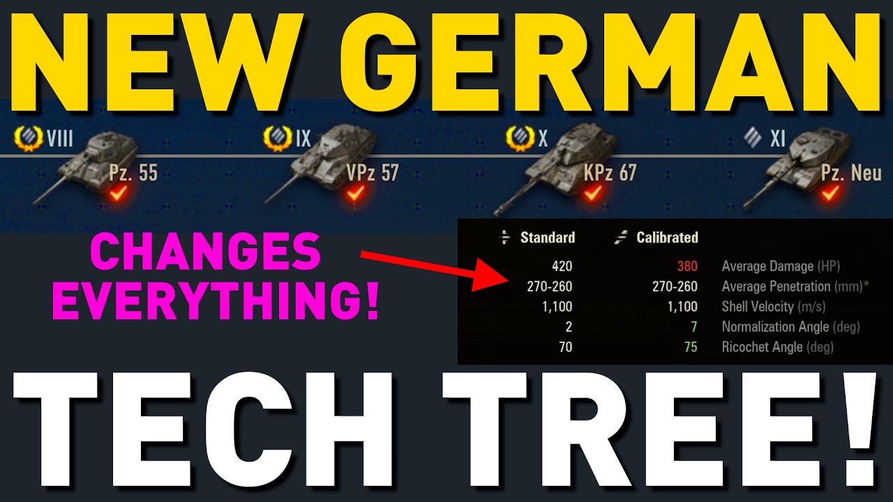 NEW GERMAN TECH TREE! WoT 2.4!