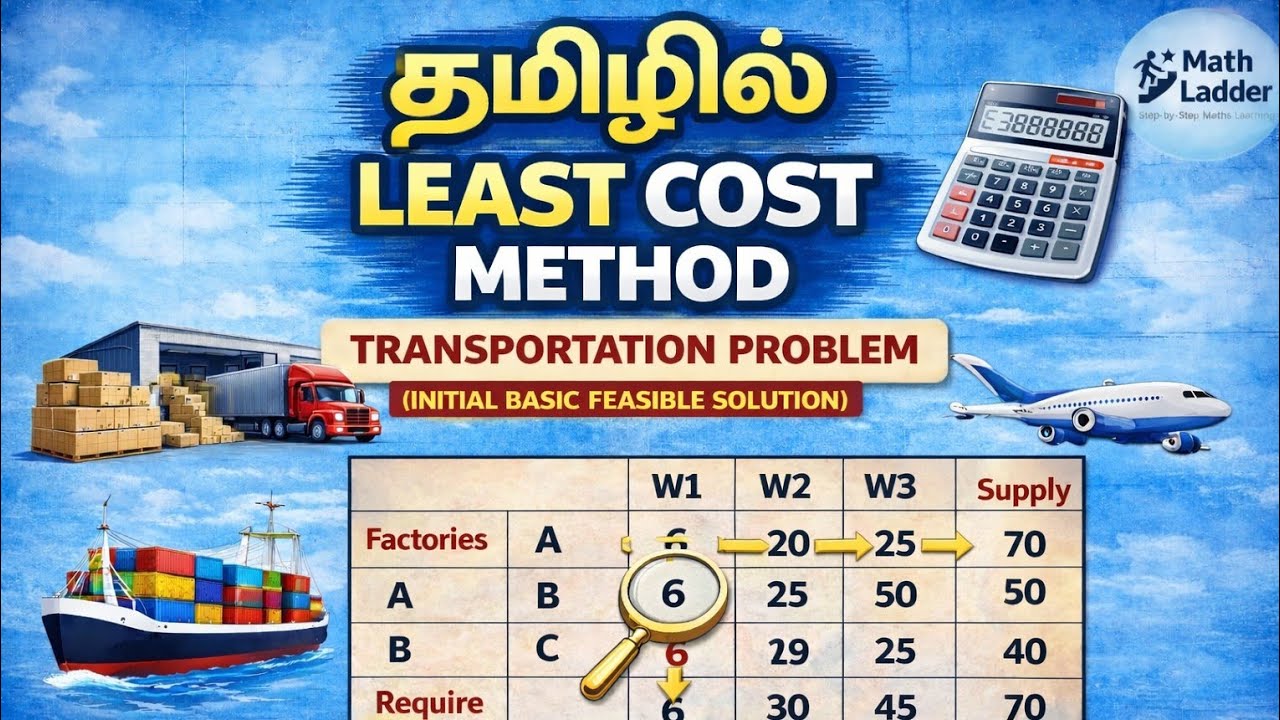 Least Cost Method in Transportation Problem | Step-by-Step Solution | OR Tutorial