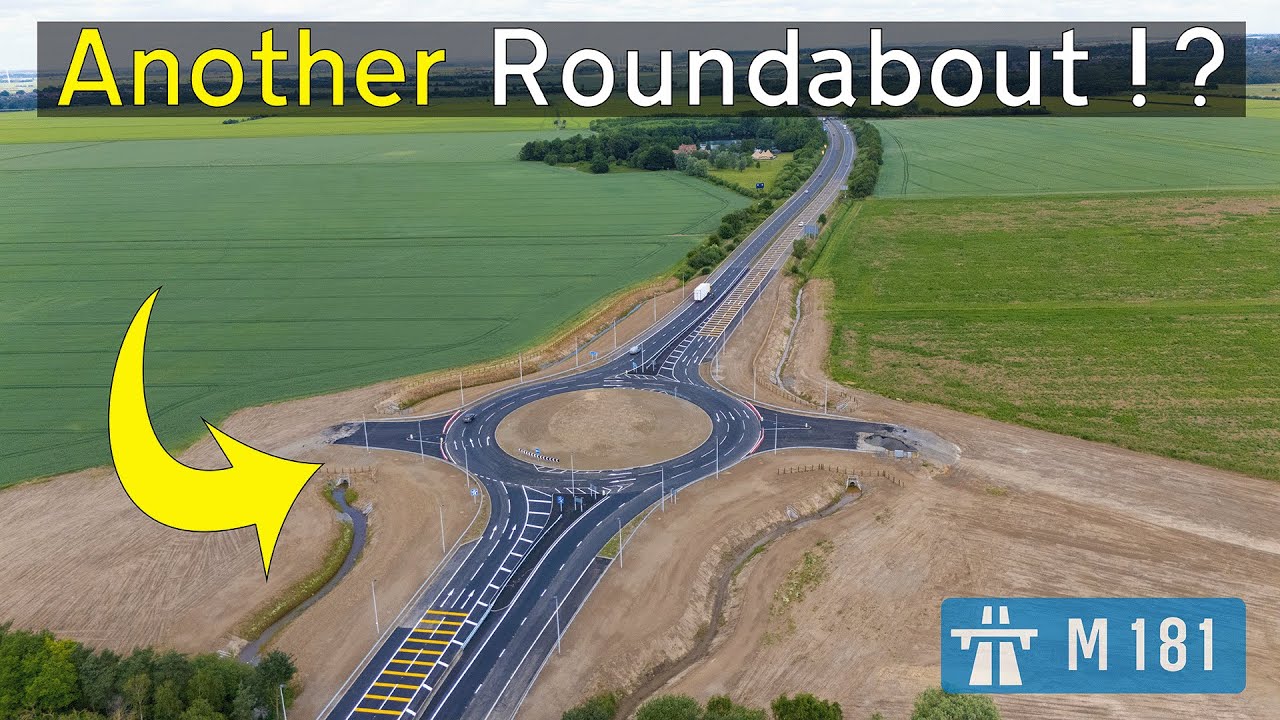 The SHORTENING Of The M181 Motorway By POINTLESS ROUNDABOUTS
