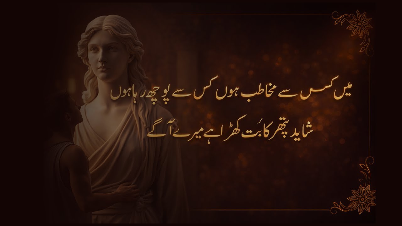 پتھر کا بت کھڑا ہے میرے آگے۔۔۔۔۔۔