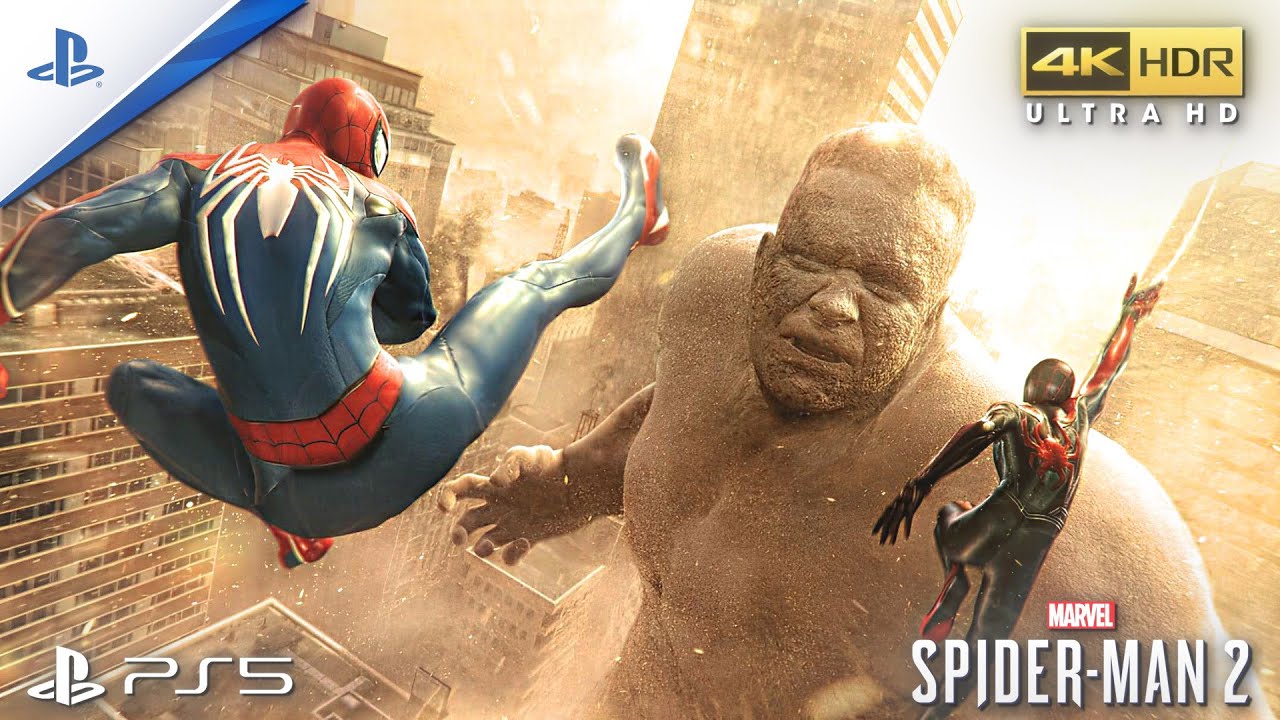 Marvel’s Spider-Man 2 - Sandman VS Spider-Man Full Boss Fight | PS5™ [4K 60fps] 