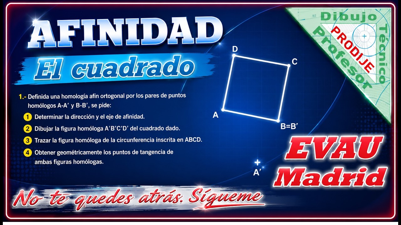 Afinidad   PAU MADRID 1.- CUADRADO Y CIRCUNFERENCIA