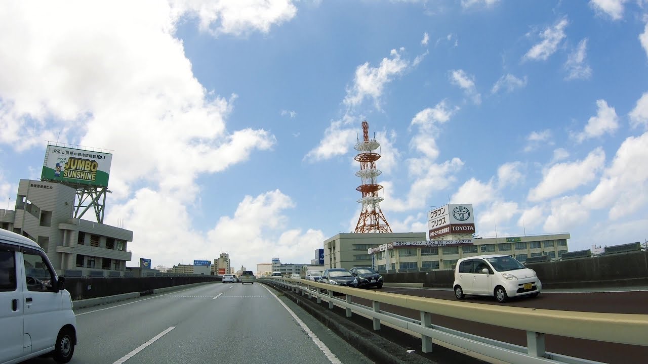 Okinawa drive / 沖縄ドライブ / 오키나와 드라이브 / 해선식당에서 나하시내 알몬트호텔까지 (4k)