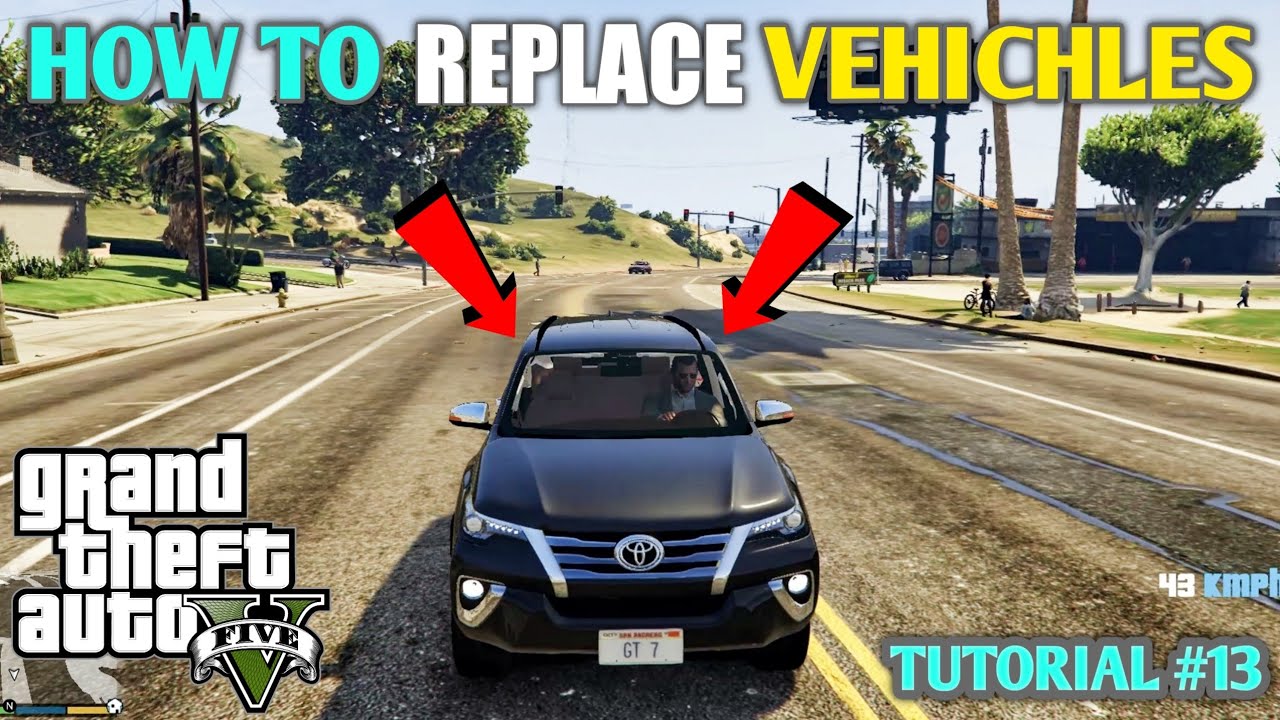 HOW TO REPLACE VEHICLES | ADDING TOYOTA FORTUNER | Hindi GTA 5 Mod Tutorial | #13 || GT GAMING