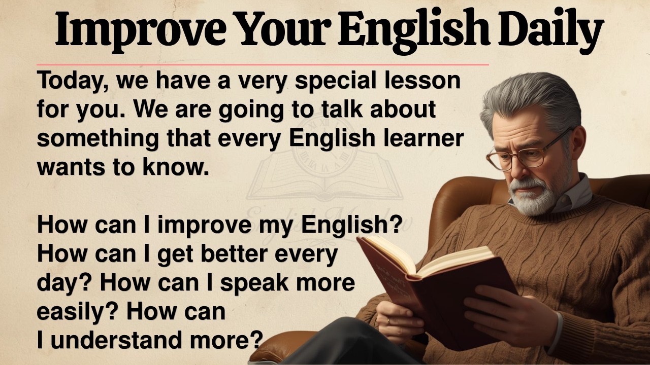 12 Simple Steps to Improve Your English Every Day ✅ | Improve Your English Daily | Graded Reader ✅