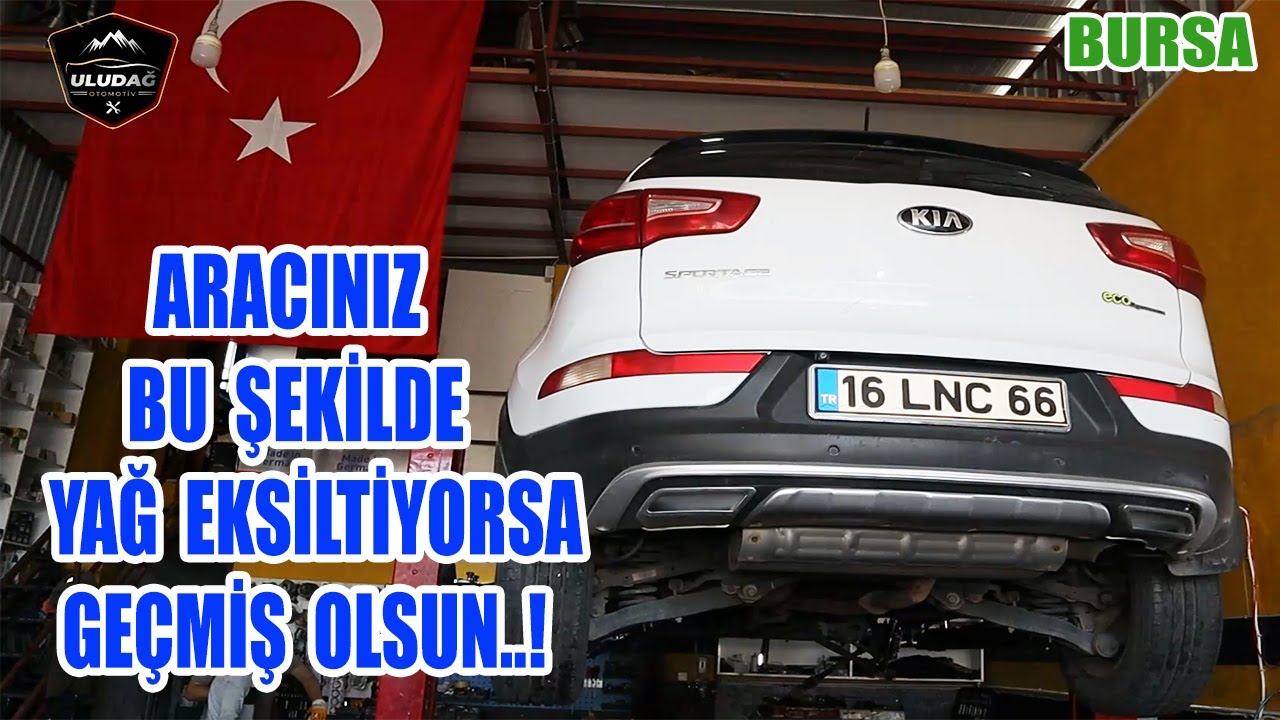 ARABA YAĞ EKSİLTİYOR DEDİ SORUN NE ÇIKTI! (Kia Sportage Motor Krank Keçesi ve Baskı Balata Değişimi)