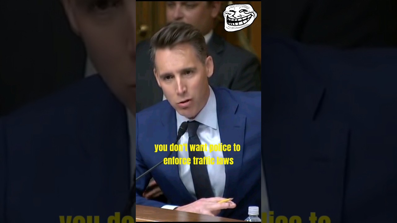 Enforcing Traffic Laws is RACIST? 🚦 #hawley2024 #bidenharris #shorts2024