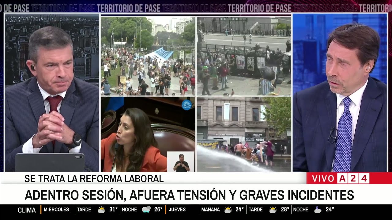 🔴 GRAVES INCIDENTES FRENTE AL CONGRESO: EL PASE DE FEINMANN Y ROSSI