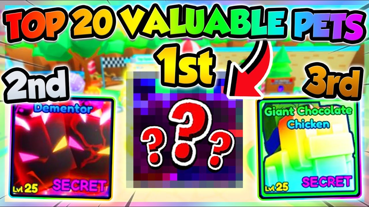 ТОП-20 САМЫХ ЦЕННЫХ ПИТОМЦЕВ в Bubblegum Simulator Infinity!! (Roblox)