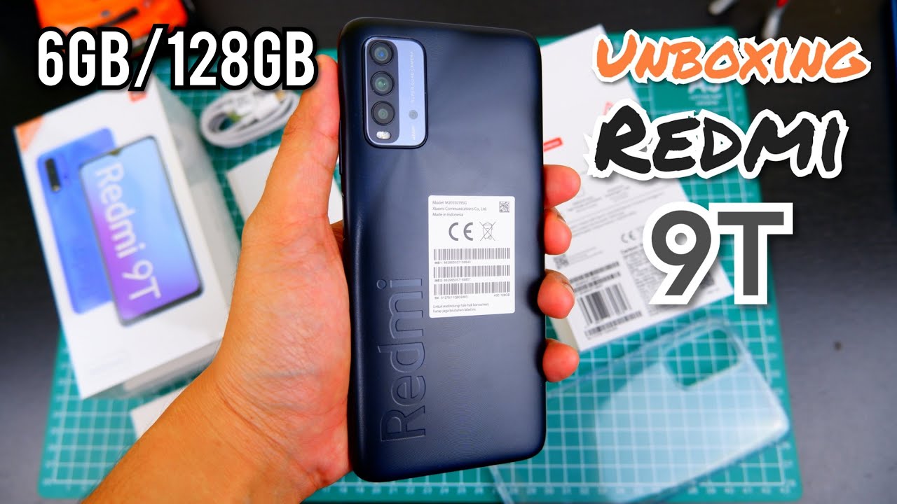 KOMPLIT! | UNBOXING XIAOMI REDMI 9T RAM 6GB/128GB RESMI INDONESIA | Test Kamera, Test Game