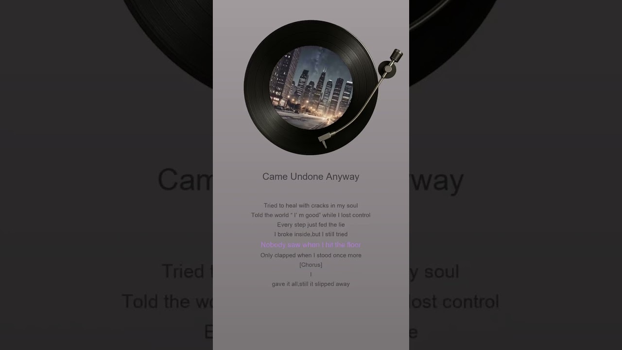 Came Undone Anyway – Emotional Alt Pop Rock (Female Vocal)