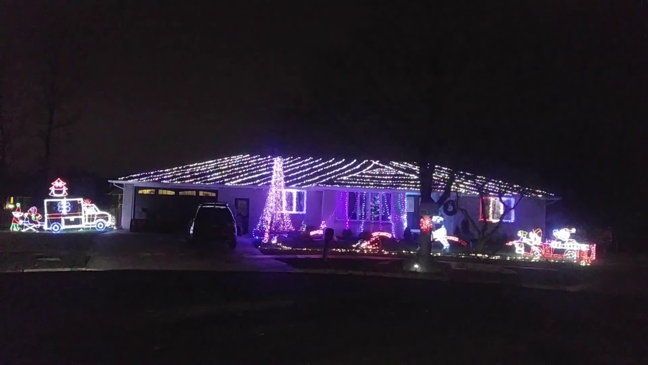 AC DC Hells Bells Christmas light display