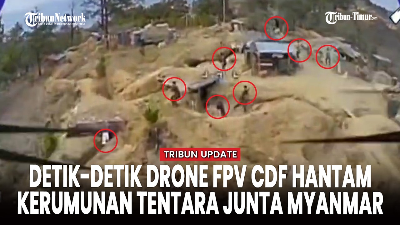 Detik-detik Drone Kamikaze CDF Hantam Pasukan Junta di Hakhka