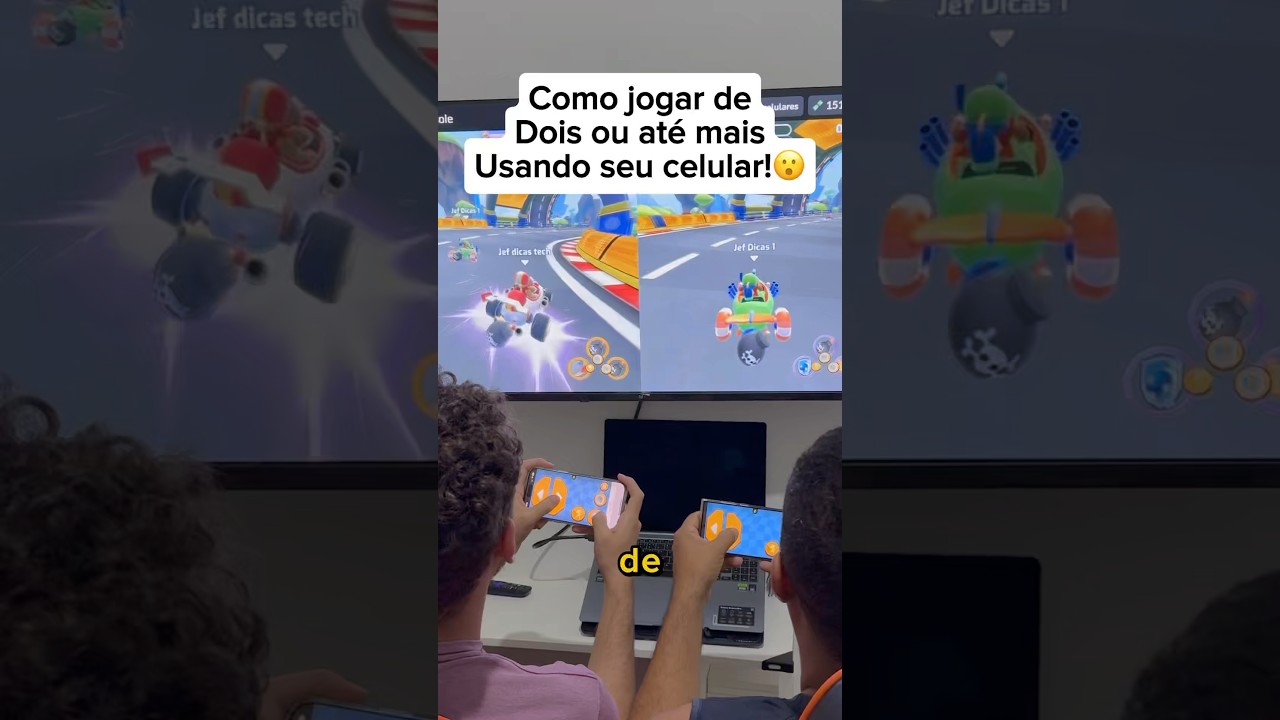 Como jogar de dois sem ter um v&iacute;deo game usando apenas 2 celulares e uma TV com o airconsole!