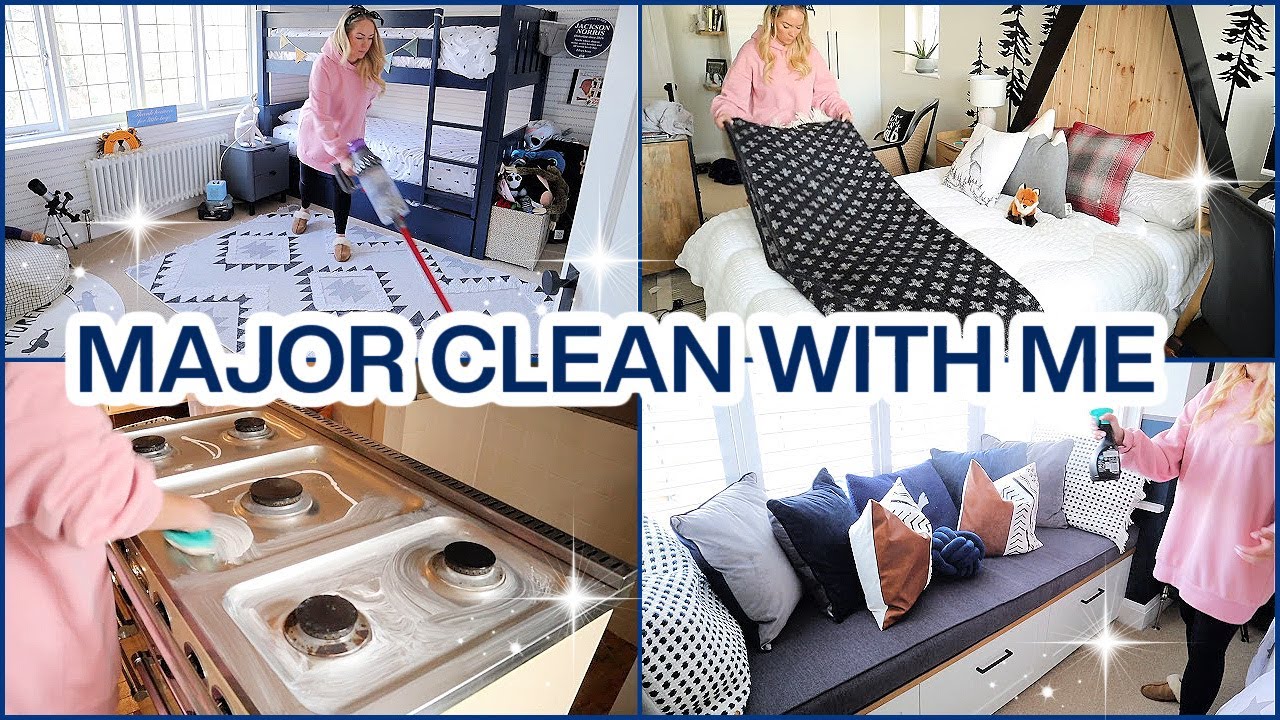 MAJOR CLEAN WITH ME, REFRESH DAY + TEMPORARY KITCHEN |  Emily Norris AD