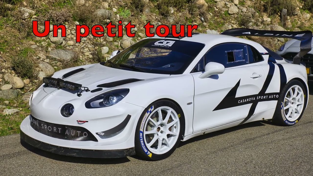 On board ALPINE A110 GT+ sur les routes corses.