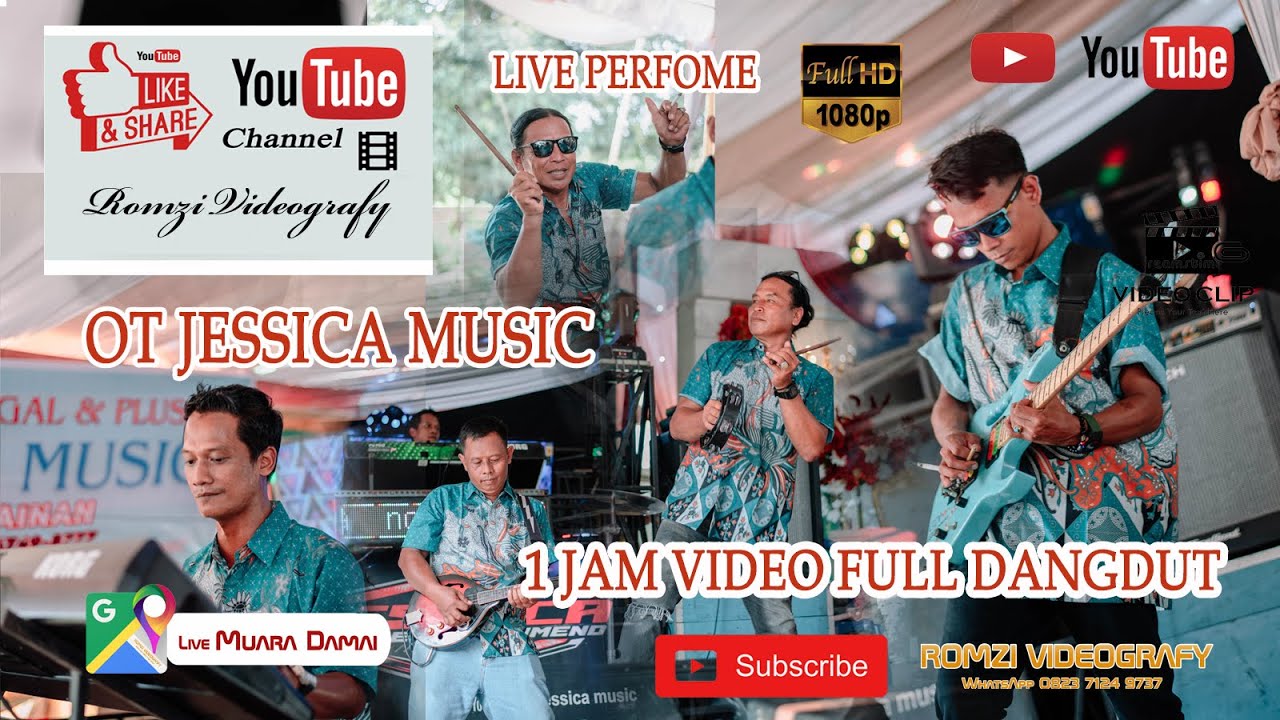 OT JESSICA MUSIC|| 1 JAM FULL DANGDUT || MUARA DAMAI||MALAM||WD TIARA & RUSDI||SERU||FULL PANGGUNG||