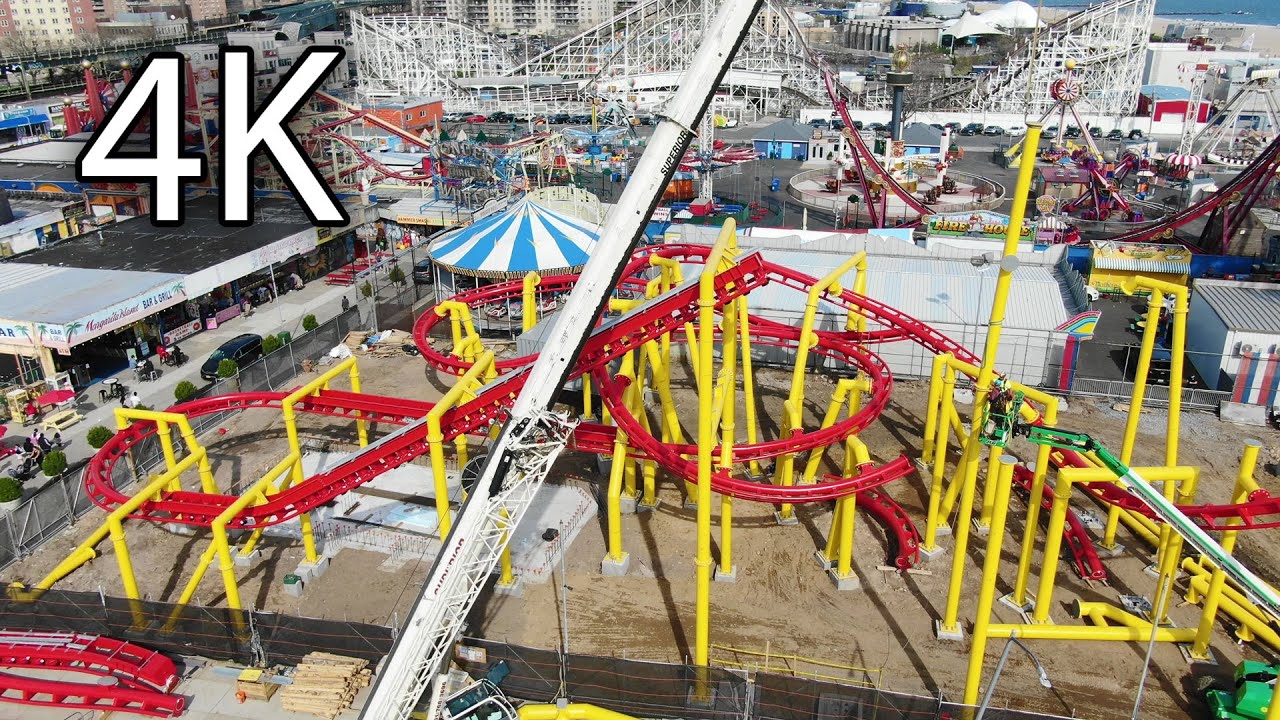Phoenix construction update 4K Deno's Wonderwheel Amusement Park