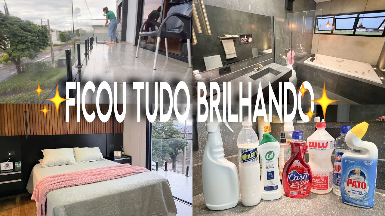 O VIDRO FICOU BRILHANDO COM ESSA DICA | faxina completa detalhada | gratidão nas pequenas coisas 