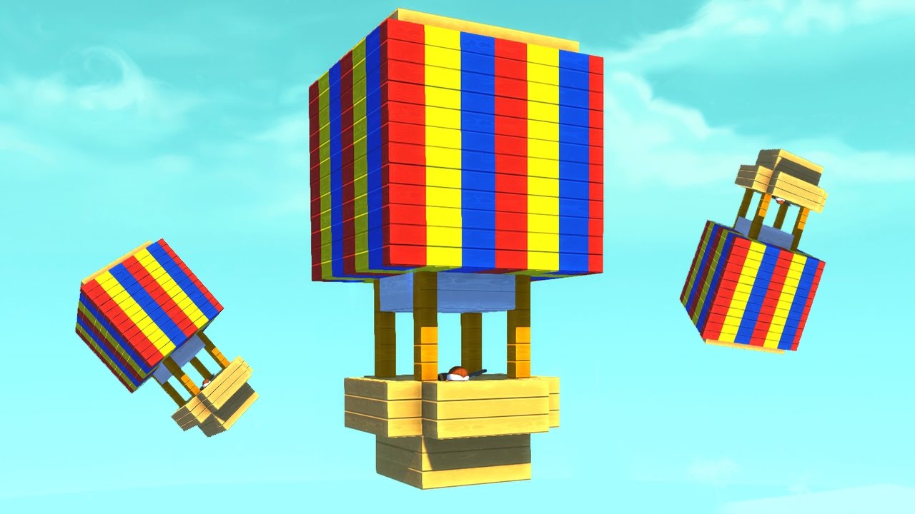 BUILD THE BEST HOT AIR BALLOON CHALLENGE! (Scrap Mechanic)