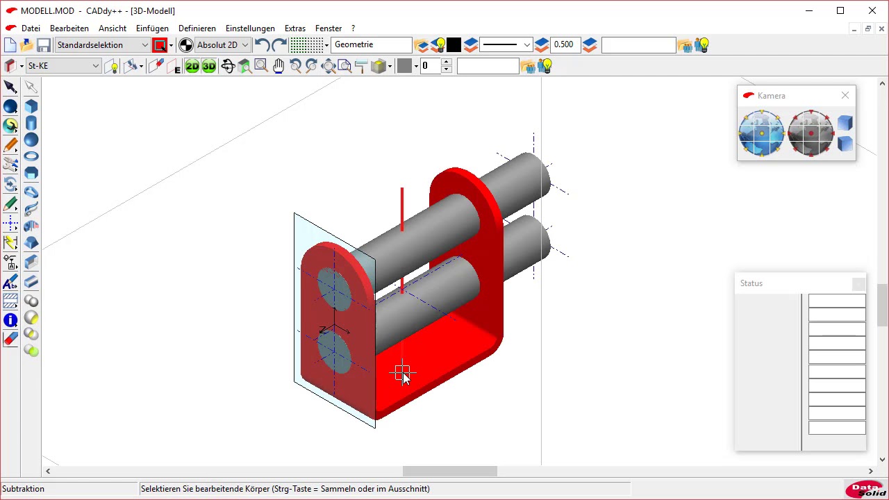 BeckerCAD 3D Tutorial - Winkel zeichnen