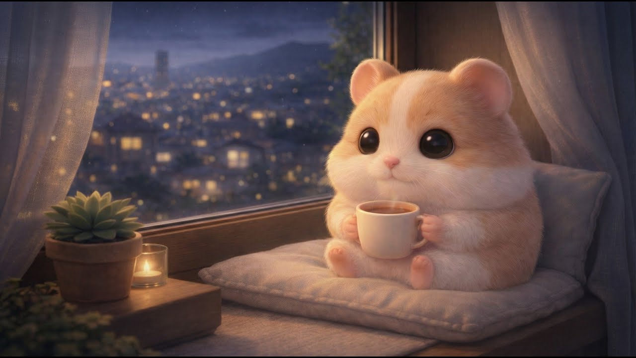 Ambient Lofi 🌙 Quiet Night Atmosphere for Deep Calm | Cookie