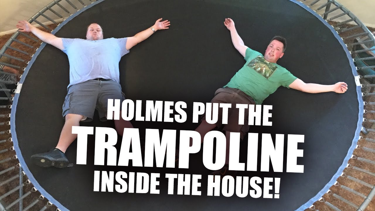 Trampoline Inside The House - Jumping From Balcony